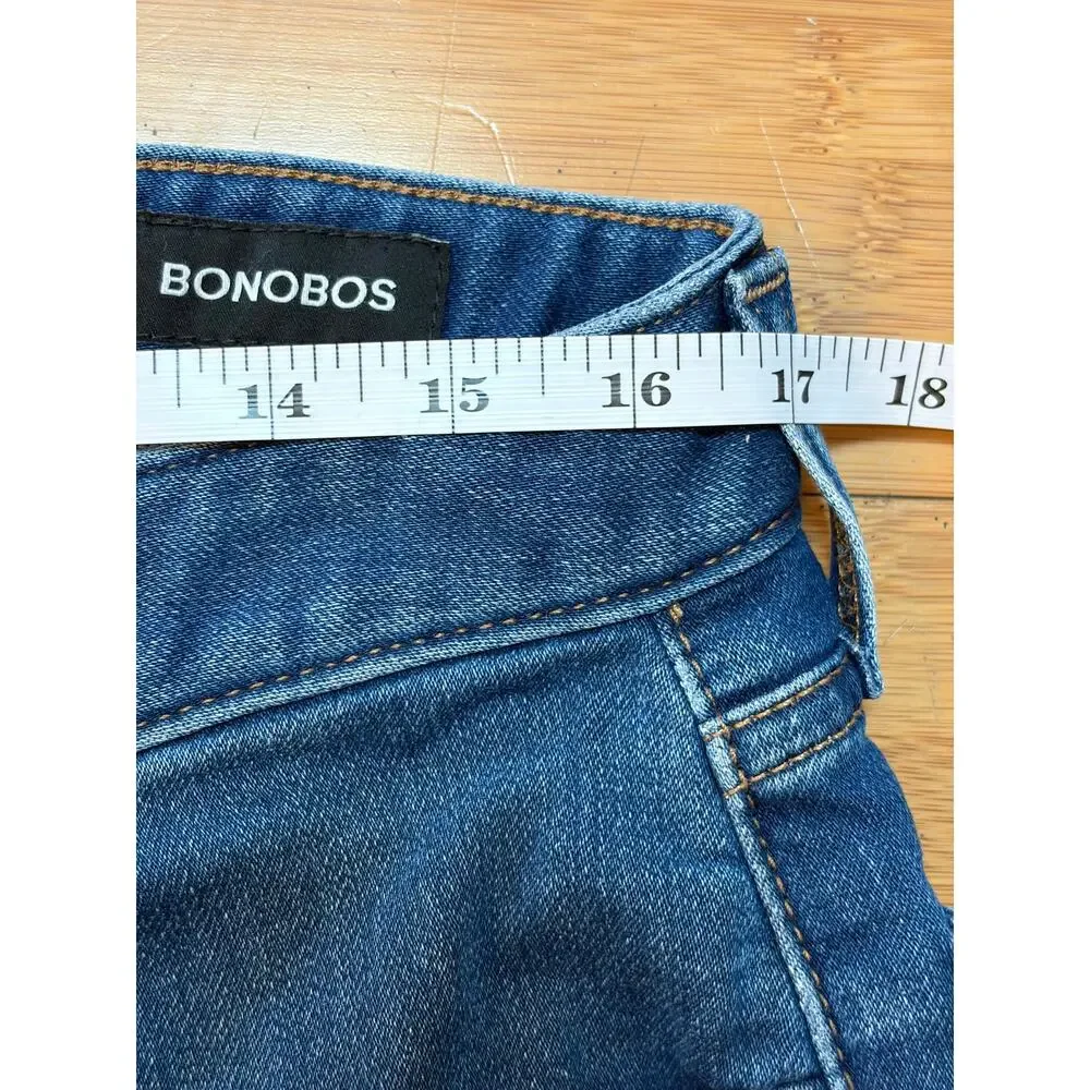 Bonobos Men’s Jeans 33x32 Slim Fit Stretch Medium Wash Blue Denim